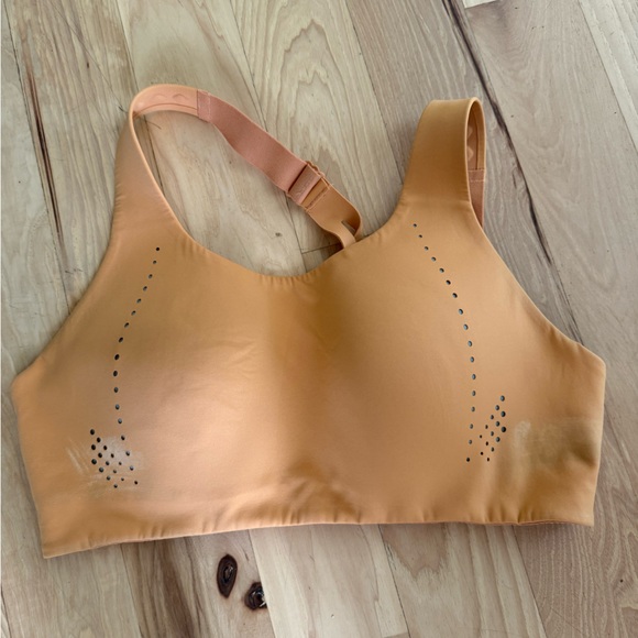 Lululemon AirSupport Bra Women Warm Apricot Orange Sports Running Size 36 C - Picture 1 of 14